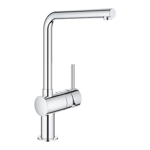 Grohe Minta kitchen sink mixer L-spout 31375000 in StarLight Chrome