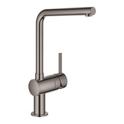 Grohe Minta kitchen sink mixer L-spout 31375A00 in Hard Graphite
