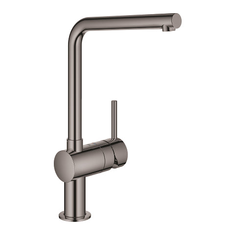 Grohe Minta kitchen sink mixer L-spout 31375A00 in Hard Graphite