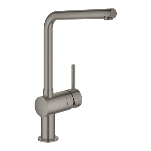 Grohe Minta kitchen sink mixer L-spout 31375AL0 in Brushed Hard Graphite
