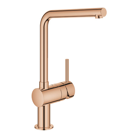Grohe Minta kitchen sink mixer L-spout 31375DA0 in Warm Sunset