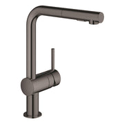 Grohe Minta kitchen mixer L-spout pull-out spray 30274A00 in Hard Graphite