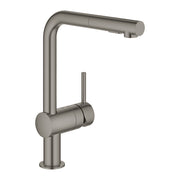 Grohe Minta kitchen mixer L-spout pull-out spray 30274AL0 in Brushed Hard Graphite