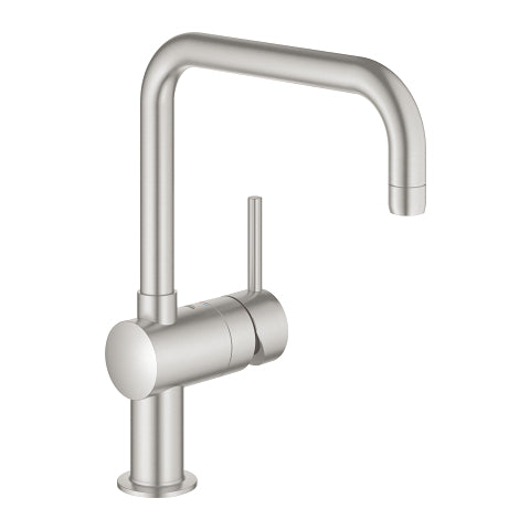 Grohe Minta kitchen sink mixer U-spout 32488DC0 in SuperSteel