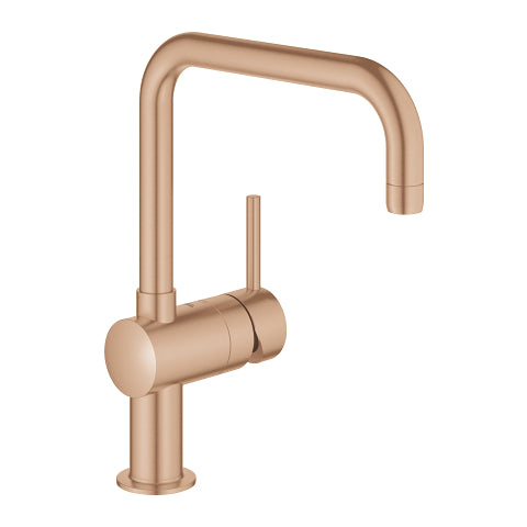Grohe Minta kitchen sink mixer U-spout 32488DL0 in Brushed Warm Sunset