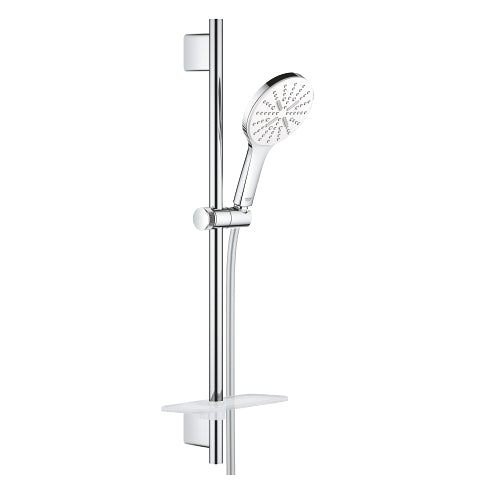 Grohe Rainshower SmartActive 130 shower rail set 600mm 26576LS0 in Moon White