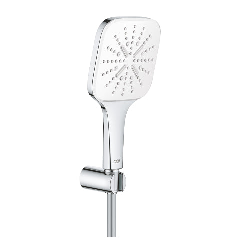 Grohe Rainshower SmartActive Cube 130 hand shower set 26589LS0 in Moon White