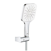 Grohe Rainshower SmartActive Cube 130 hand shower set with adjustable holder 26588LS0 in Moon White