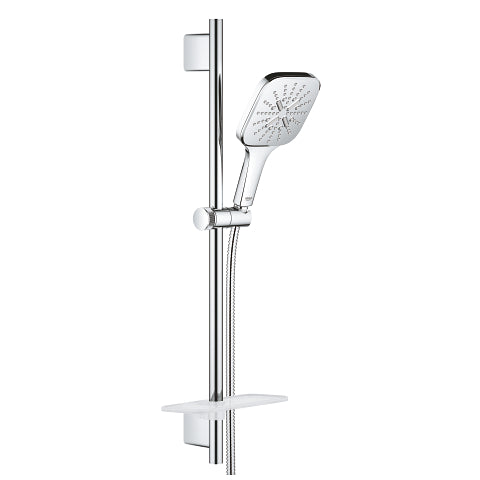 Grohe Rainshower SmartActive Cube 130 shower rail set 600mm 6.6 l/min 26585000 in StarLight Chrome