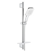 Grohe Rainshower SmartActive Cube 130 shower rail set 600mm 9.5 l/min 26584LS0 in Moon White