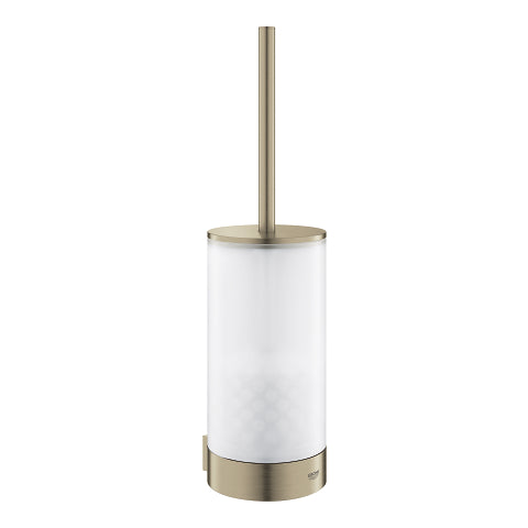 Grohe Selection toilet brush set 41076EN0 in Brushed Nickel