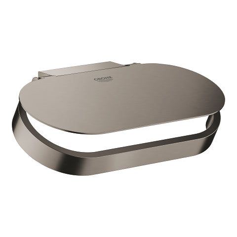 Grohe Selection toilet paper holder with cover 41069AL0 in Brushed Hard Graphite