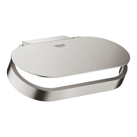 Grohe Selection toilet paper holder with cover 41069DC0 in SuperSteel