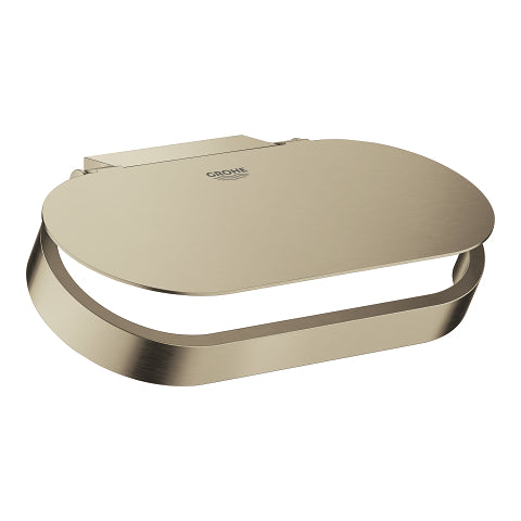 Grohe Selection toilet paper holder with cover 41069EN0 in Brushed Nickel