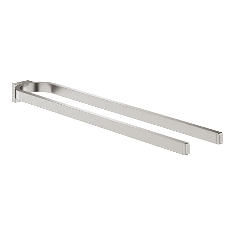 Grohe Selection non-pivotable towel holder 41059DC0 in SuperSteel