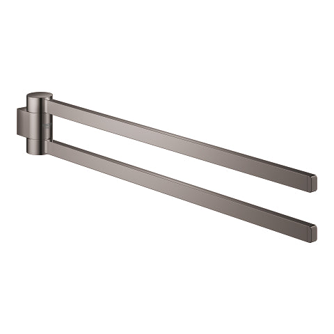 Grohe Selection pivotable towel holder 41063A00 in Hard Graphite