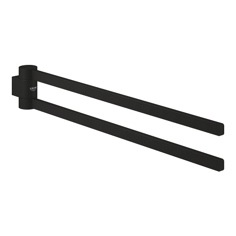 Grohe Selection pivotable towel holder 41219KF0 in Phantom Black