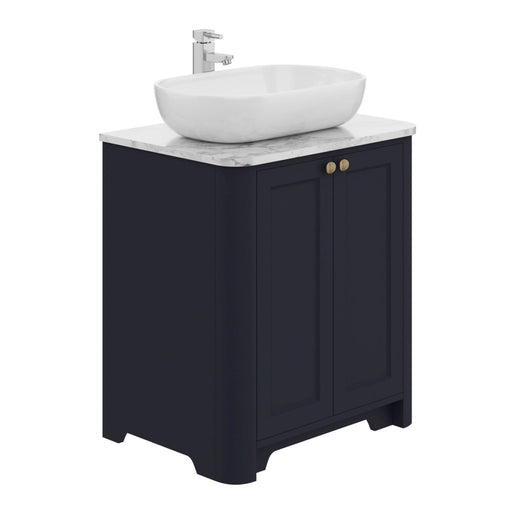 Hampton 700mm Floor Standing 2 Door Unit Indigo Blue