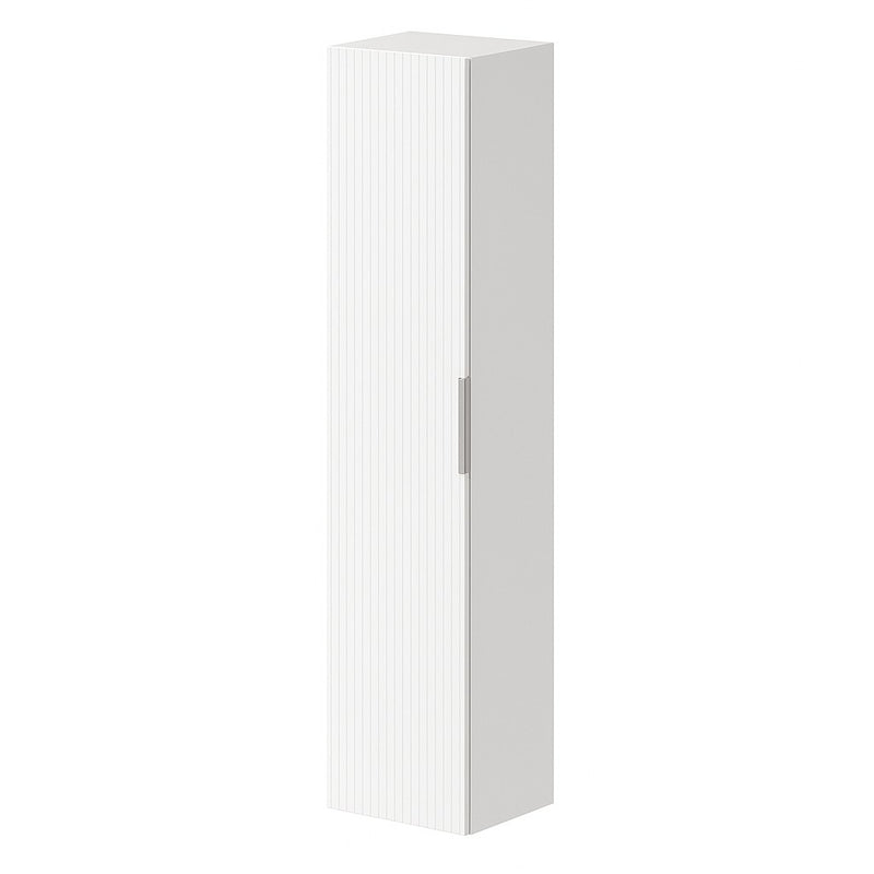 Helmsley 350mm Wall Hung One Door Column Unit in Matt White