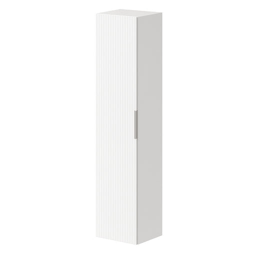 Helmsley 350mm Wall Hung One Door Column Unit in Matt White