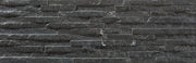 Hollywood black split face stone effect tile 170x520mm - view 2