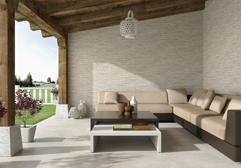 Hollywood Sand Split Face Stone Effect Textured Porcelain Wall Tile 170x520mm