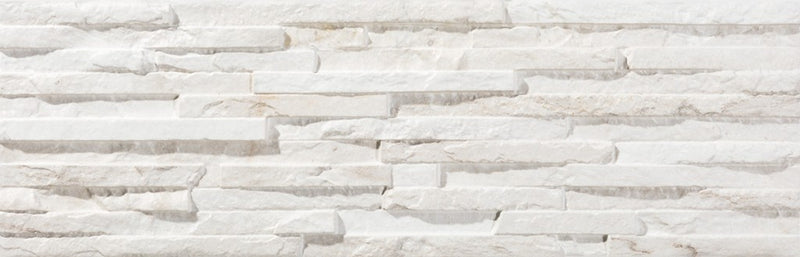 Hollywood white split face stone effect tile 170x520mm - view 2