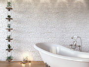 Hollywood White Split Face Stone Effect Textured Porcelain Wall Tile 170x520mm