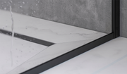 Impey Soho black wetroom panel low angle roomset