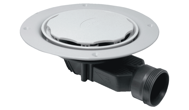 Impey Slim+ vinyl wetroom drain with grey cover