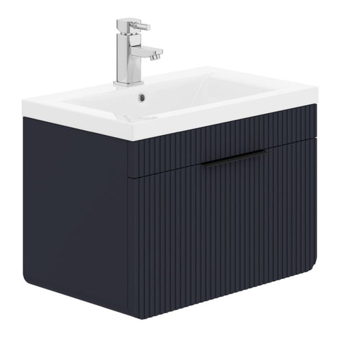 Impressions 600mm 1 Drawer Basin Vanity Unit Indigo Blue