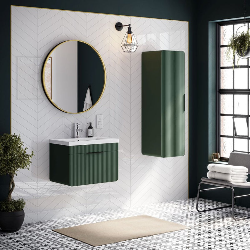 Impressions 600mm 1 Drawer Basin Vanity Unit Labrador Green - view 2