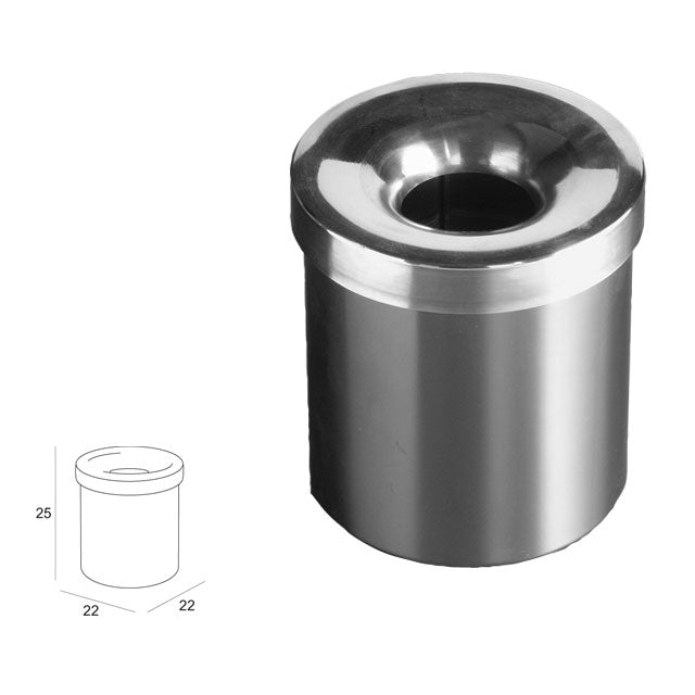Inda Hotellerie Waste Bin 25hx22cm (A13010AL)