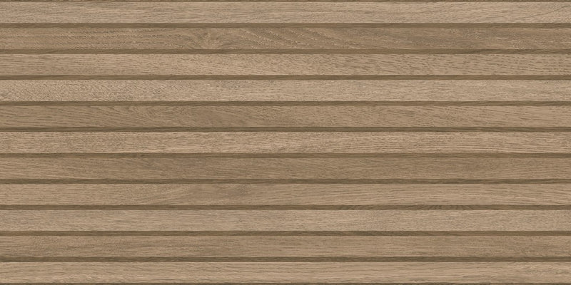 Jupiter natural slatted wood effect wall tile 310x610mm - view 3