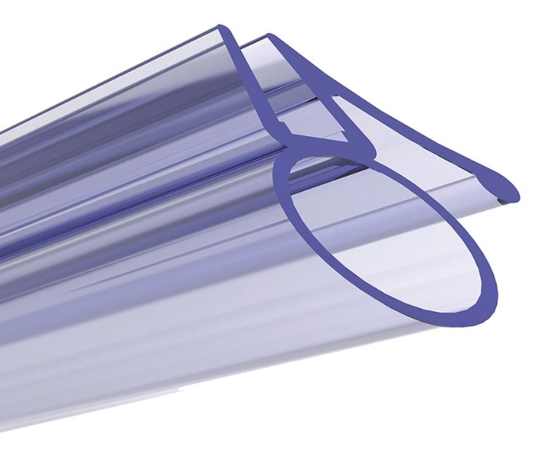 Kartell Aqualux 4-5mm bubble seal for bath screens, 1500mm, pack of 6 (AQL4-5B)