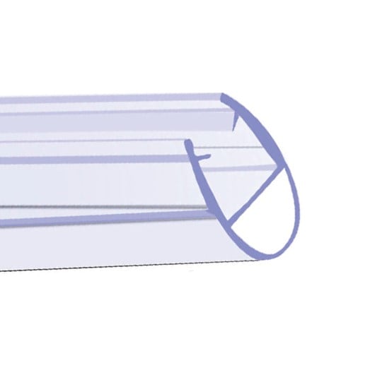 Kartell Aqualux 4-6mm bubble seal for bath screens, 1000mm, pack of 6 (AQL4-6B)