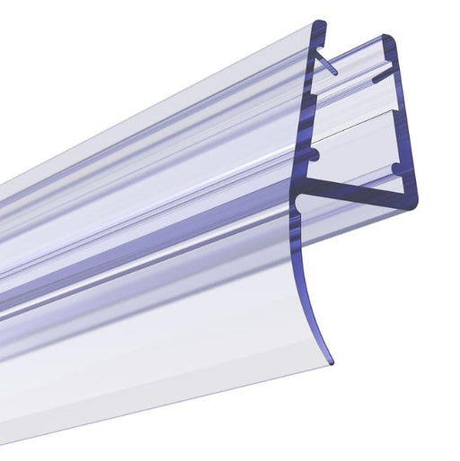 Kartell Aqualux 6mm F-shape shower door seal for pivot doors, 2000mm, pack of 6 (AQL6FP)