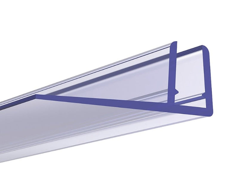 Kartell Aqualux 6mm F-shape shower door seal for quadrant and sliding doors, 1830mm, pack of 6 (AQL6FQS)