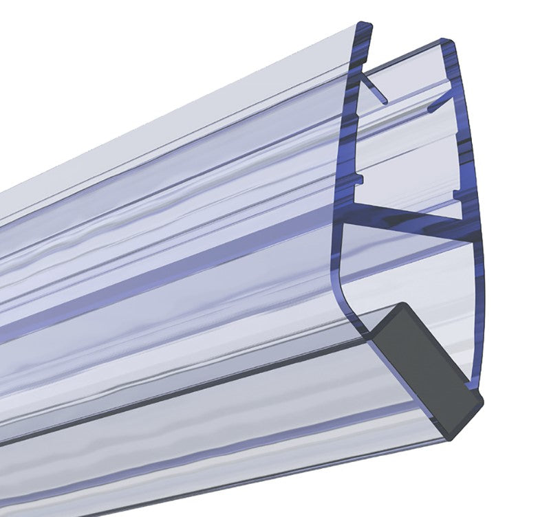 Kartell Aqualux 8mm magnetic shower door seal for quadrant and corner entry doors, 2000mm, pack of 6 (AQL8MQ)