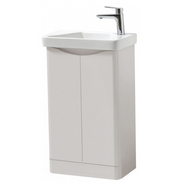 Kartell K-VIT Arc 500mm Floor Standing Cloakroom Unit and Basin in Matt Cashmere