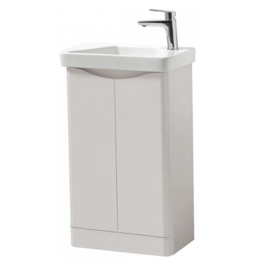 Kartell K-VIT Arc 500mm Floor Standing Cloakroom Unit and Basin in Matt Cashmere