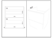 Kartell K-VIT Arc 500mm Wall Mounted Vanity Unit in Matt Cashmere (dimensions)