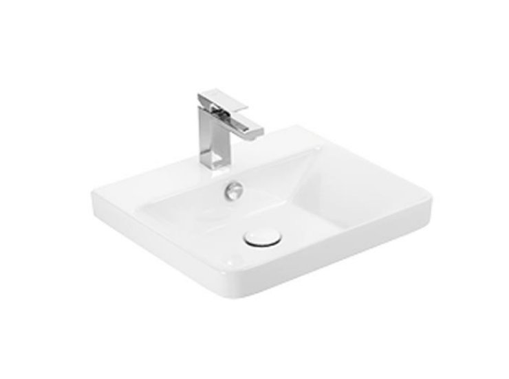 Kartell K-VIT Arc 500mm Wall Mounted Vanity Unit ceramic basin in Matt Graphite