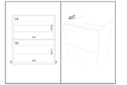 Kartell K-VIT Arc 600mm Wall Mounted Vanity Unit in Matt Cashmere (dimensions)