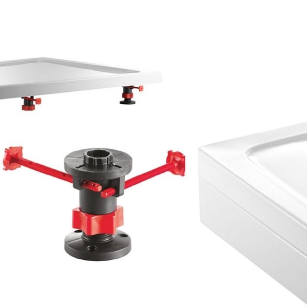 Kartell JT Fusion shower tray riser panel kit 6, 1800 x 1000mm, white (FP1810100)
