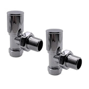 Kartell K-RAD Angled Radiator Valve 15mm Pair Chrome