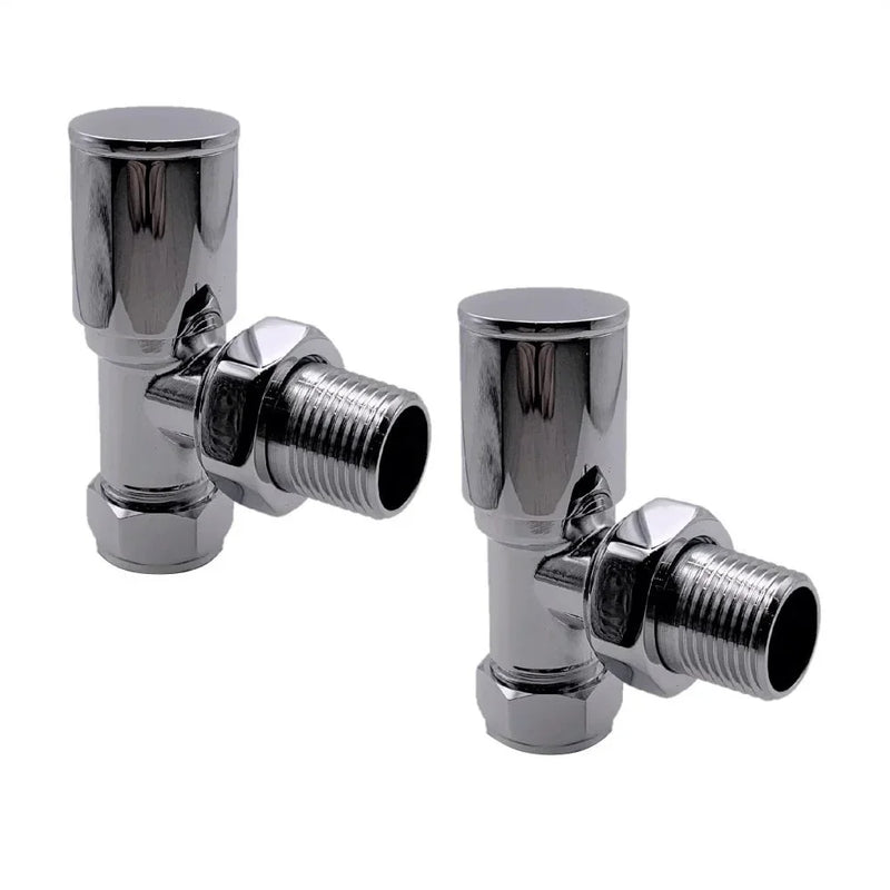 Kartell K-RAD Angled Radiator Valve 15mm Pair Chrome