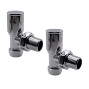 Kartell K-RAD Angled Radiator Valve 15mm Pair Chrome