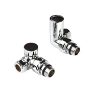 Kartell K-RAD Corner Radiator Valve 15mm Pair Chrome