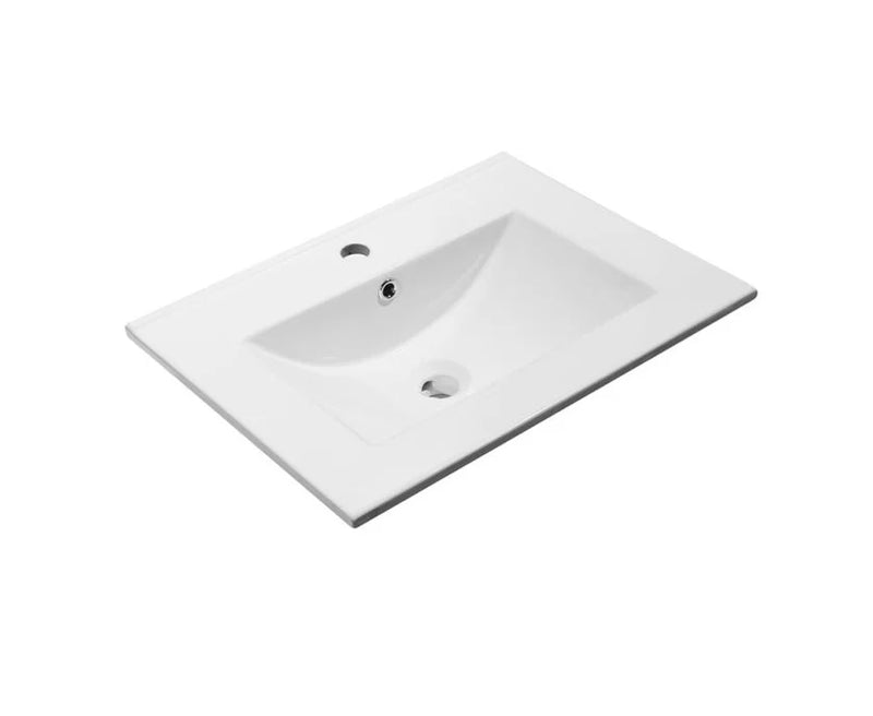 Kartell K-VIT 600 x 460mm slim white ceramic basin (FUR057PU)